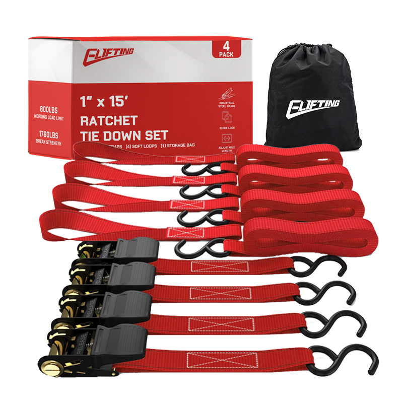 Ensemble de liaison à cliquet 1 ″ x 15 ″ （4-pack）