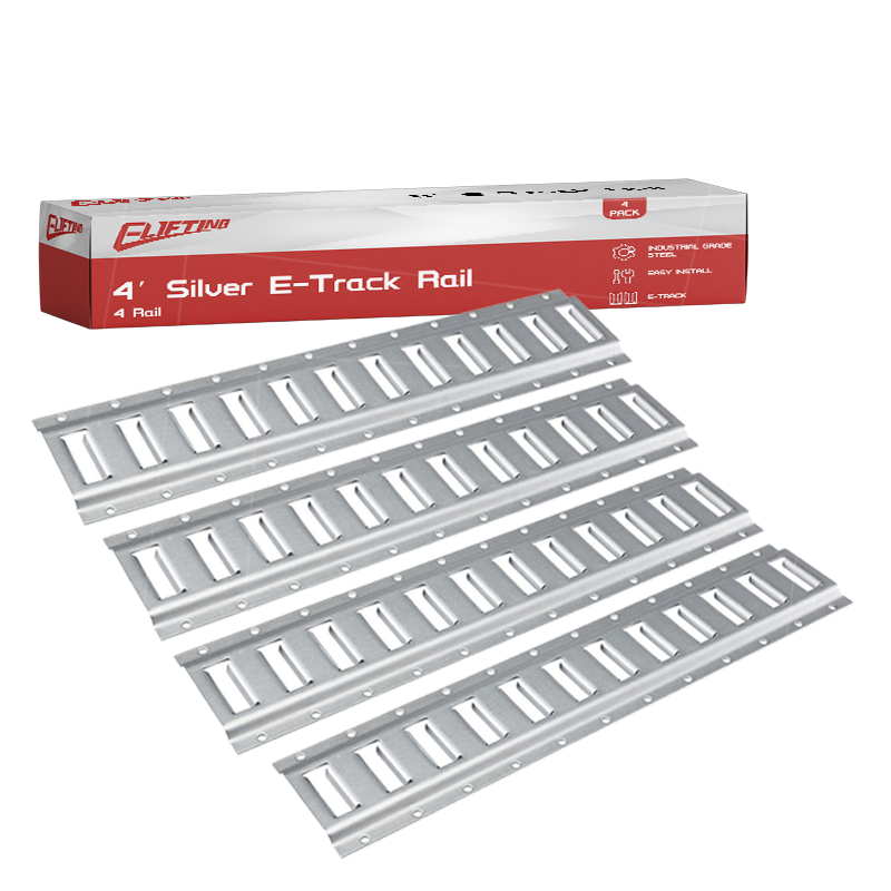 4 pack kit de rail de rail de piste horizontale galvanisé
